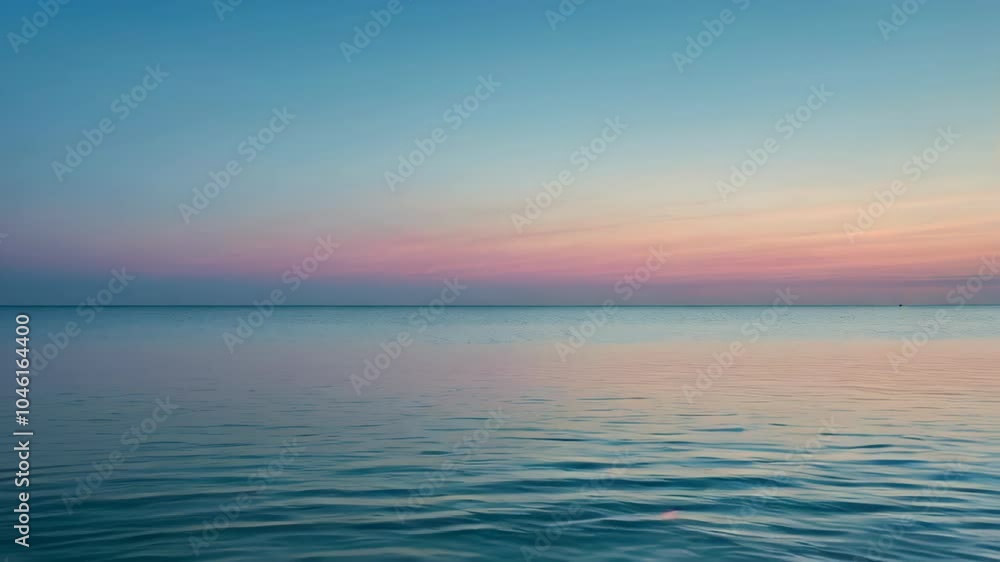 Ocean at Dusk with Gentle Waves and Pastel Sky
Ocean at Dusk with Gentle Waves and Pastel Sky