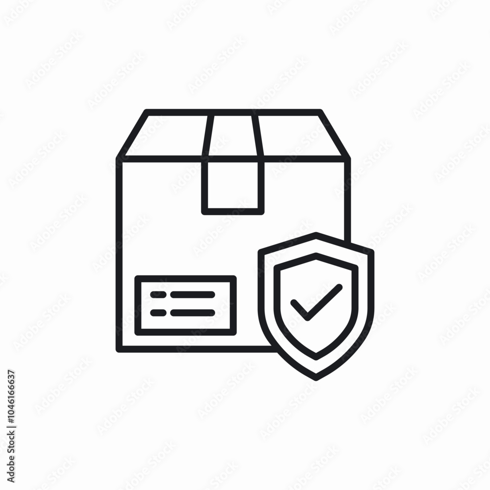 delivery protection safety icon sign vector delivery protection safety icon sign vector