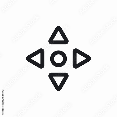 move tool arrows icon sign vector