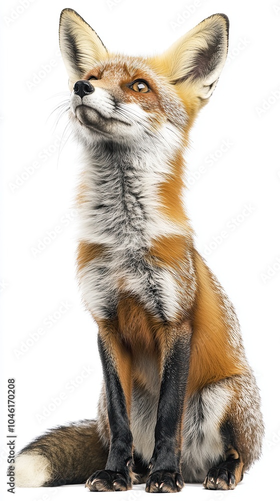 Obraz premium fox isolated on white background