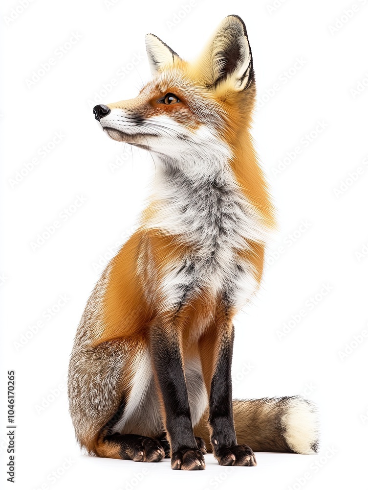 Obraz premium fox isolated on white background