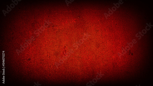 Dark red grunge texture with heavy grain and vignette, abstract background