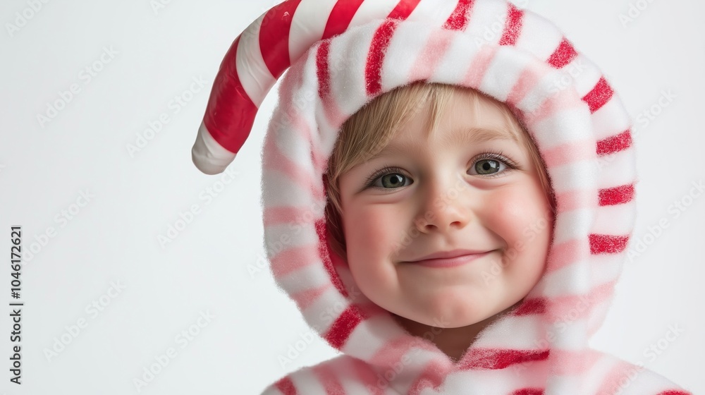 lovely kid in costume for xmas time lovely kid in costume for xmas time