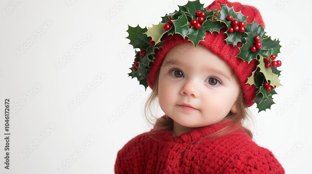 lovely kid in costume for xmas time lovely kid in costume for xmas time