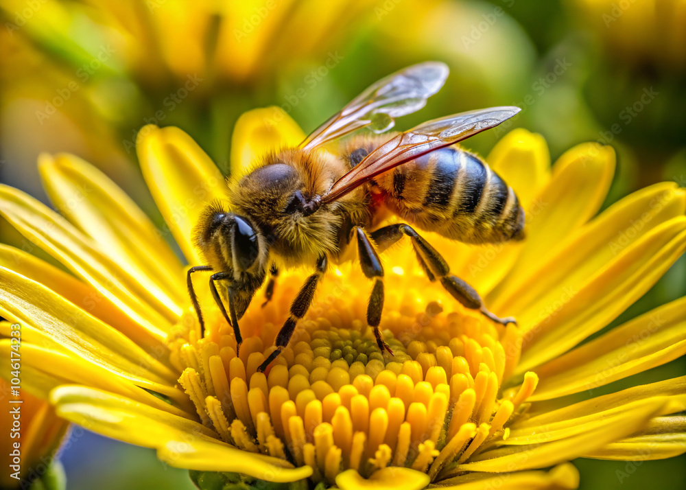 bee on yellow flower. bee, flower, insect, nature, honey, macro, pollen, fly, yellow, summer, spring, plant, animal, nectar, pollination, wing, closeup, honeybee, garden, bumblebee, close-up, honey be bee on yellow flower. bee, flower, insect, nature, honey, macro, pollen, fly, yellow, summer, spring, plant, animal, nectar, pollination, wing, closeup, honeybee, garden, bumblebee, close-up, honey be