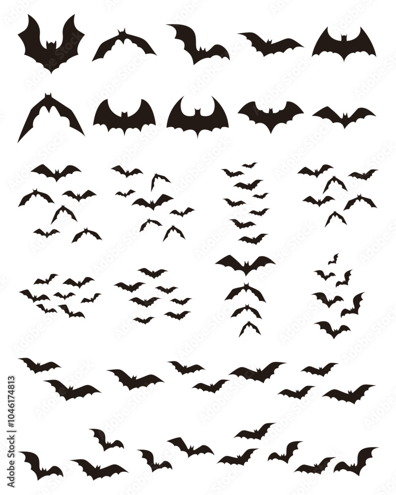 Naklejka premium Halloween Bat Silhouette