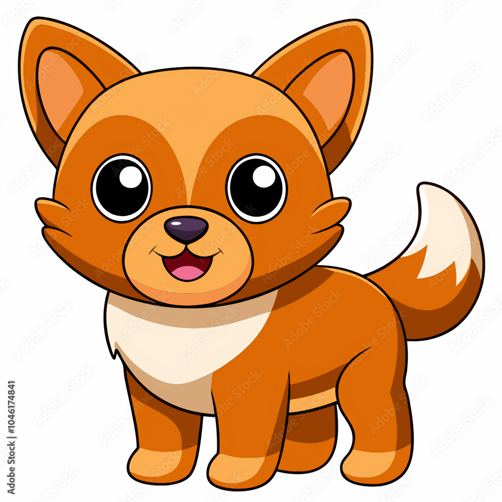 Fototapeta premium cartoon. animal, cartoon, dog, vector, illustration, pet, cat, puppy, mammal, cute, baby, isolated, brown, pets, character, smile, tail, art, mascot, bear, happy, fur, fun, nature, drawing