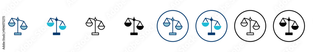 Scales icon vector isolated on white background . Law scale icon. Justice sign Scales icon vector isolated on white background . Law scale icon. Justice sign