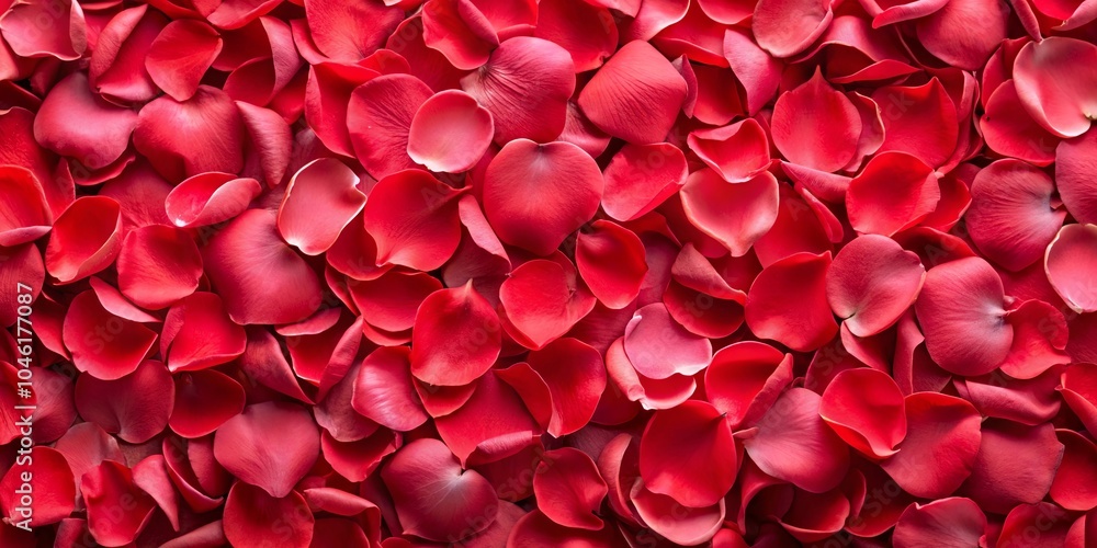 A Close-Up View of Delicate Rose Petals in Vibrant Red Hues, Creating a Textural and Romantic Background A Close-Up View of Delicate Rose Petals in Vibrant Red Hues, Creating a Textural and Romantic Background