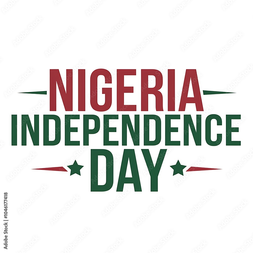 Nigeria Independence Day Text Graphic Nigeria Independence Day Text Graphic