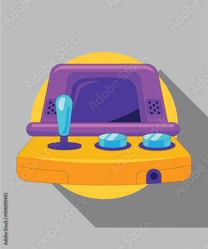 Joystick Game. Illustration oystick flat icon. Playing online