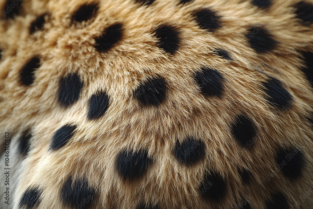 Close-up of a cheetah's golden fur with black spots, creating a sleek background. Close-up of a cheetah's golden fur with black spots, creating a sleek background.