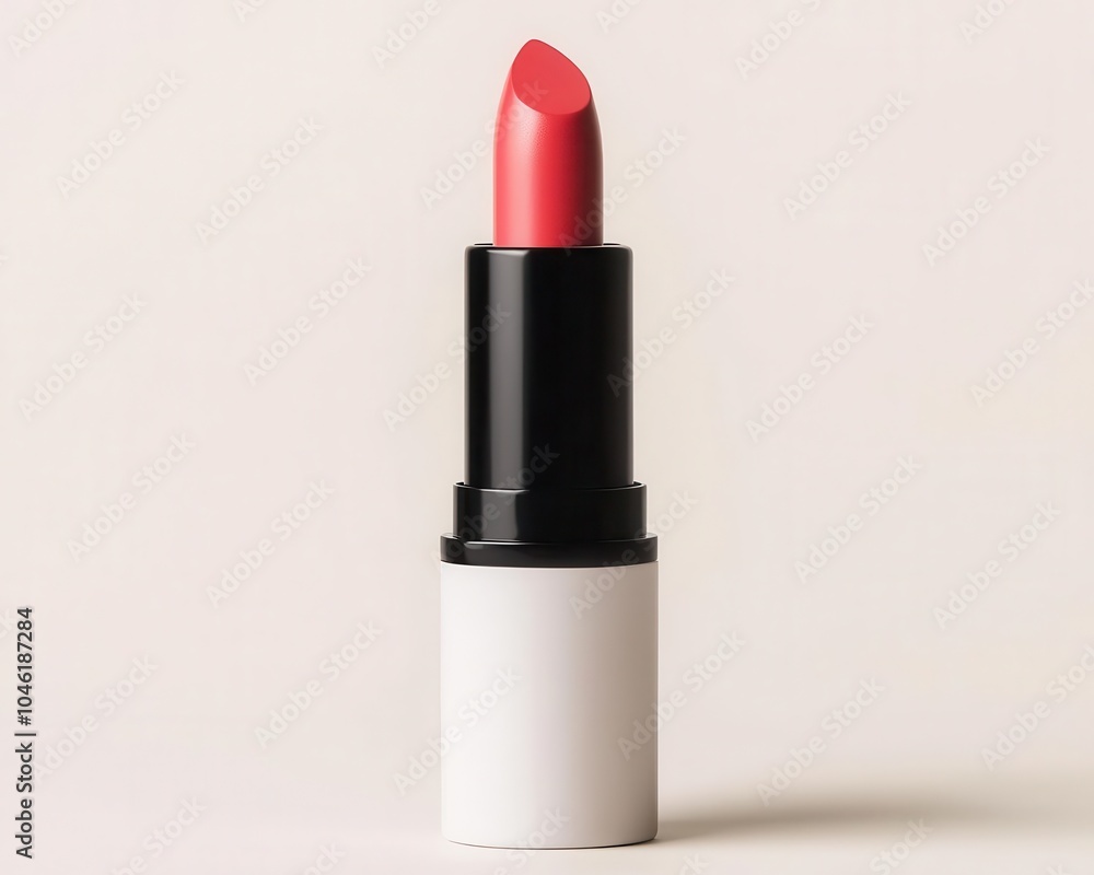 Obraz premium Ecofriendly, natural lipstick in a minimalist tube, designed for a clean and elegant makeup routine
