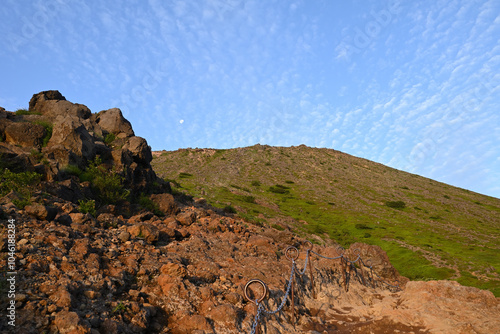 Climbing mountain ridge, Nasu, Tochigi, Japan