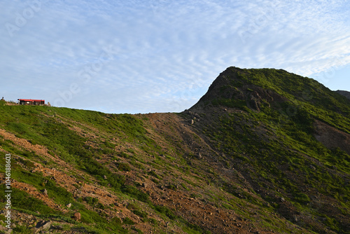 Climbing mountain ridge, Nasu, Tochigi, Japan