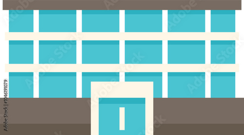 Modern office building with large windows representing a corporate business headquarters