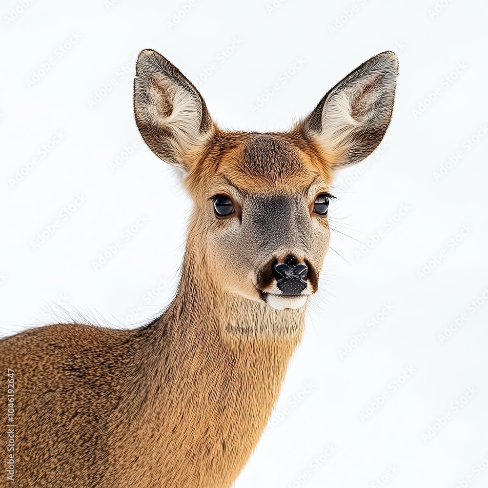 Fototapeta premium deer isolated on white background