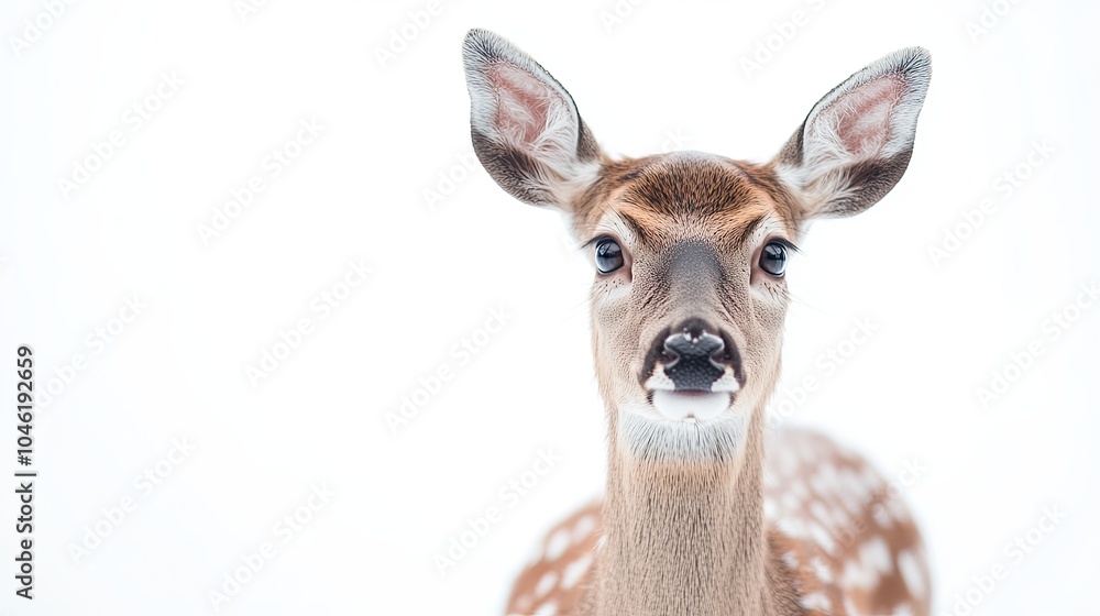 Obraz premium deer isolated on white background