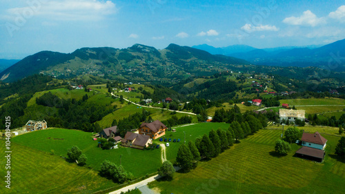 Stunning Green Landscape of Romanian Mountains