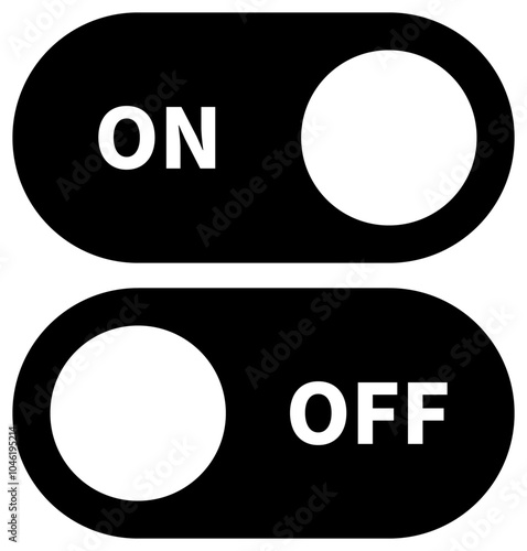 スイッチのアイコン 黒