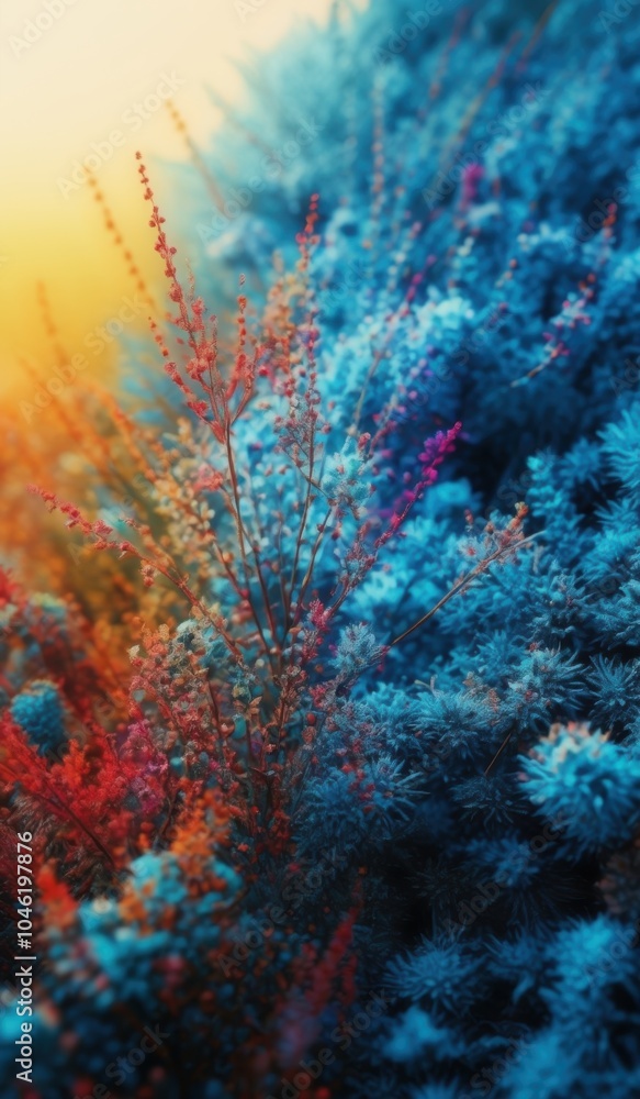growing out of the ground colorful vegetation growing out of the ground colorful vegetation