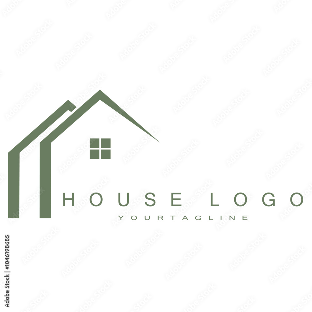 Fototapeta premium house logo design for architectural buildings vector construction