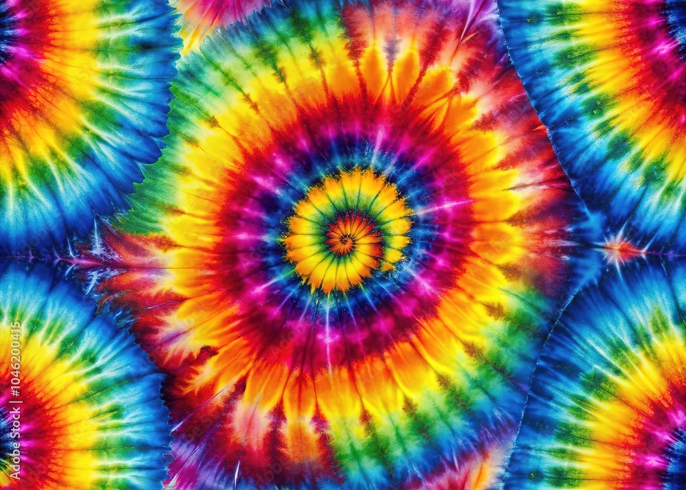 Psychedelic Tie Dye Seamless Pattern - Hippie Textile Print Psychedelic Tie Dye Seamless Pattern - Hippie Textile Print