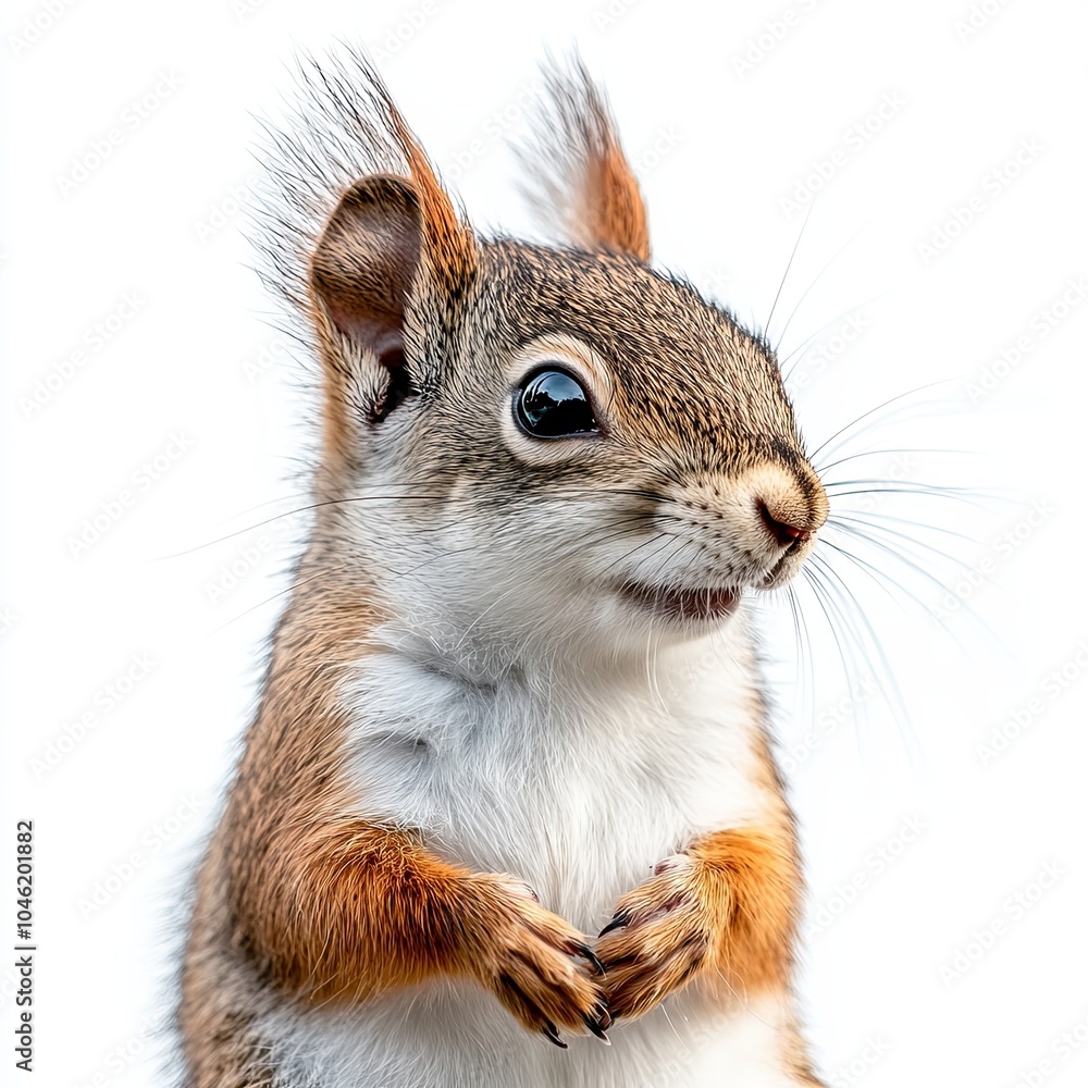 squirrel isolated on white background squirrel isolated on white background