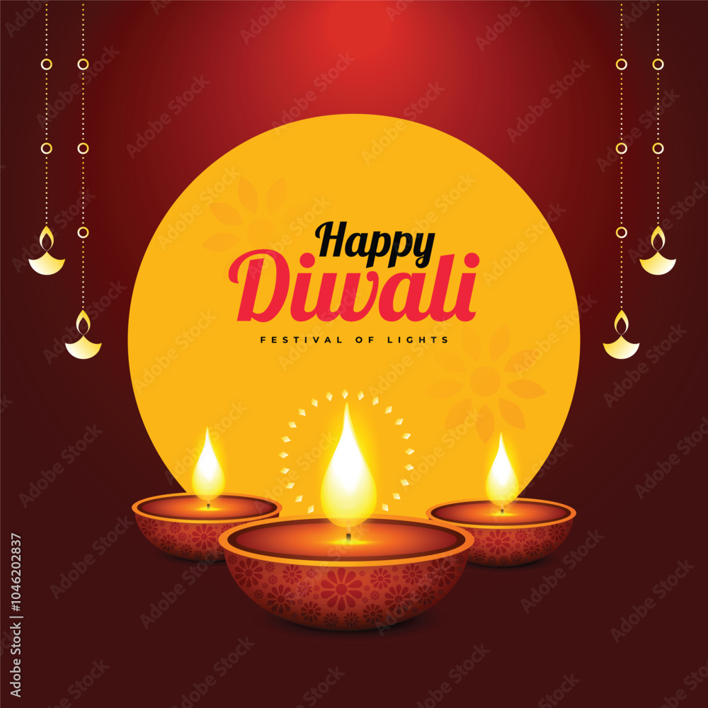 Happy Diwali Wishes Vector Template Happy Diwali Wishes Vector Template