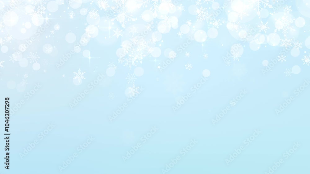 Sparkling Christmas snowflakes. Bokeh abstract blue background.(130) Sparkling Christmas snowflakes. Bokeh abstract blue background.(130)