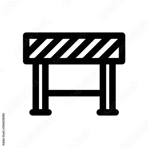 Warning signal icon symbol vector image Illustration