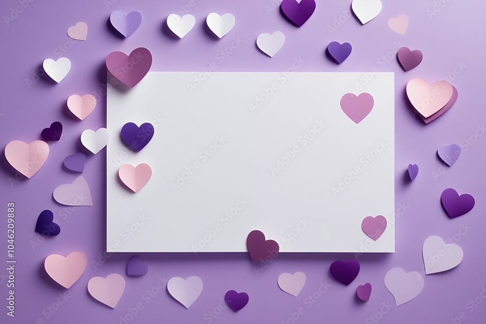 A background template featuring minimalistic hearts A background template featuring minimalistic hearts