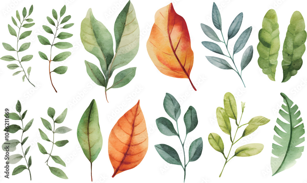 set of leaves set of leaves
