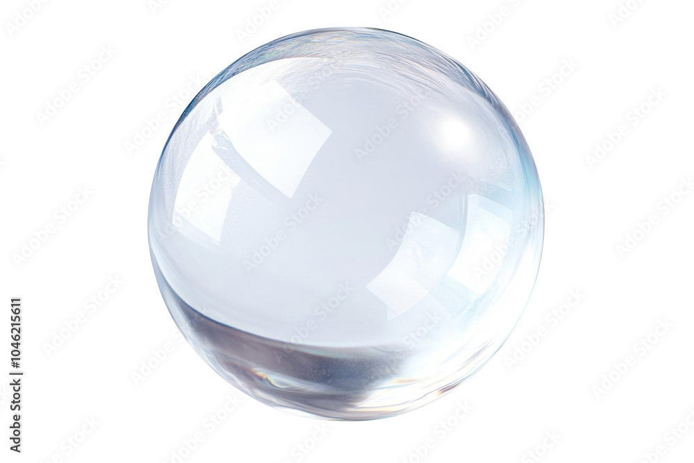 Shiny Transparent Sphere with Reflections Shiny Transparent Sphere with Reflections