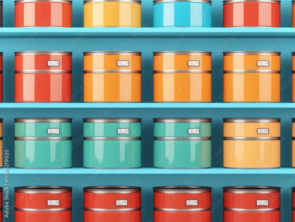 Surplus Image Example AIpowered inventory system managing canned food supplies in a ...