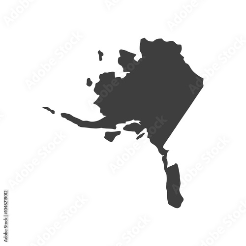 alaska map logo , travel logo