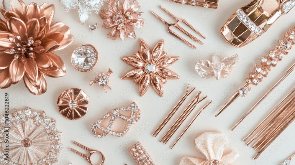 Elegant Collection of Rose Gold Accessories and Embellishments Elegant Collection of Rose Gold Accessories and Embellishments