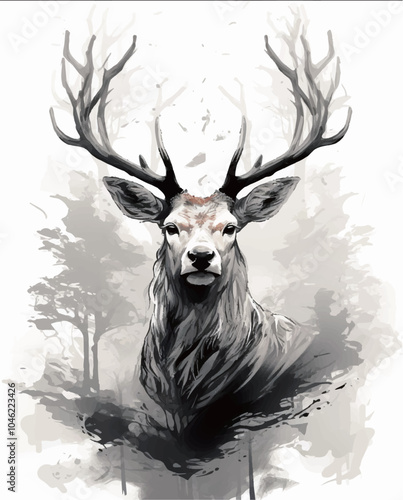 deer in the woods