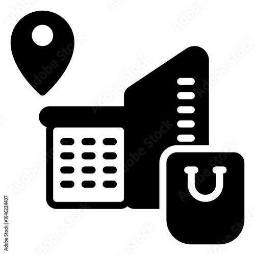 water icon, glyph icon style