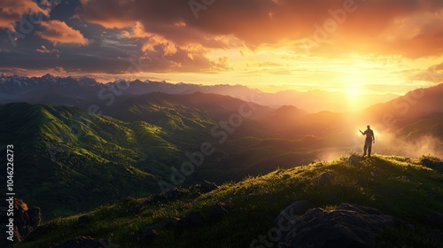 Breathtaking Sunrise Over Majestic Mountains A Journey into Nature's Splendor