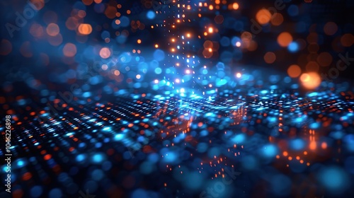 Wallpaper Mural Illustration of Data Download - a vivid and representative visual. The illustration depicting the process of data download presents a clear and engaging technological scenario. Torontodigital.ca