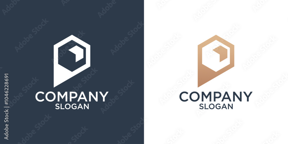 letter p abstract monogram logo design vector letter p abstract monogram logo design vector
