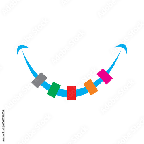 orthodontics logo , clinic logo vector