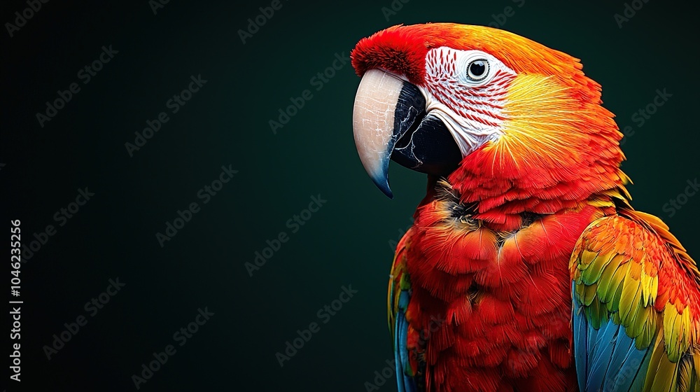 Obraz premium Scarlet Macaw Portrait