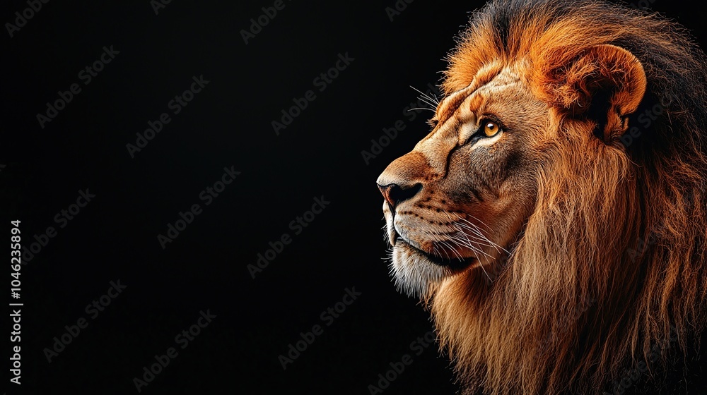 Naklejka premium Majestic Lion Portrait