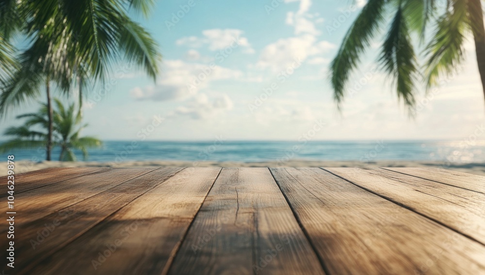 tropical beach, wooden table, ocean view, palm trees, sunny day, nature scenery, summer vibes, sea horizon, peaceful atmosphere, relaxation, travel destination, paradise setting, coastal landscape tropical beach, wooden table, ocean view, palm trees, sunny day, nature scenery, summer vibes, sea horizon, peaceful atmosphere, relaxation, travel destination, paradise setting, coastal landscape
