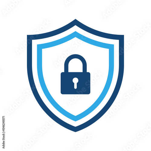 Shield with lock icon