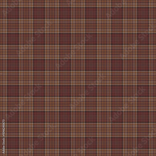 Coffee House Plaid Check Seamless Pattern - Cute plaid check repeating pattern design