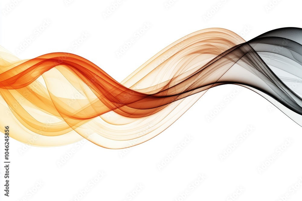 Colorful flowing abstract waves on a white background. Colorful flowing abstract waves on a white background.