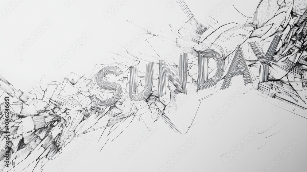 Obraz premium Technical pencil sketch drawing of the word 